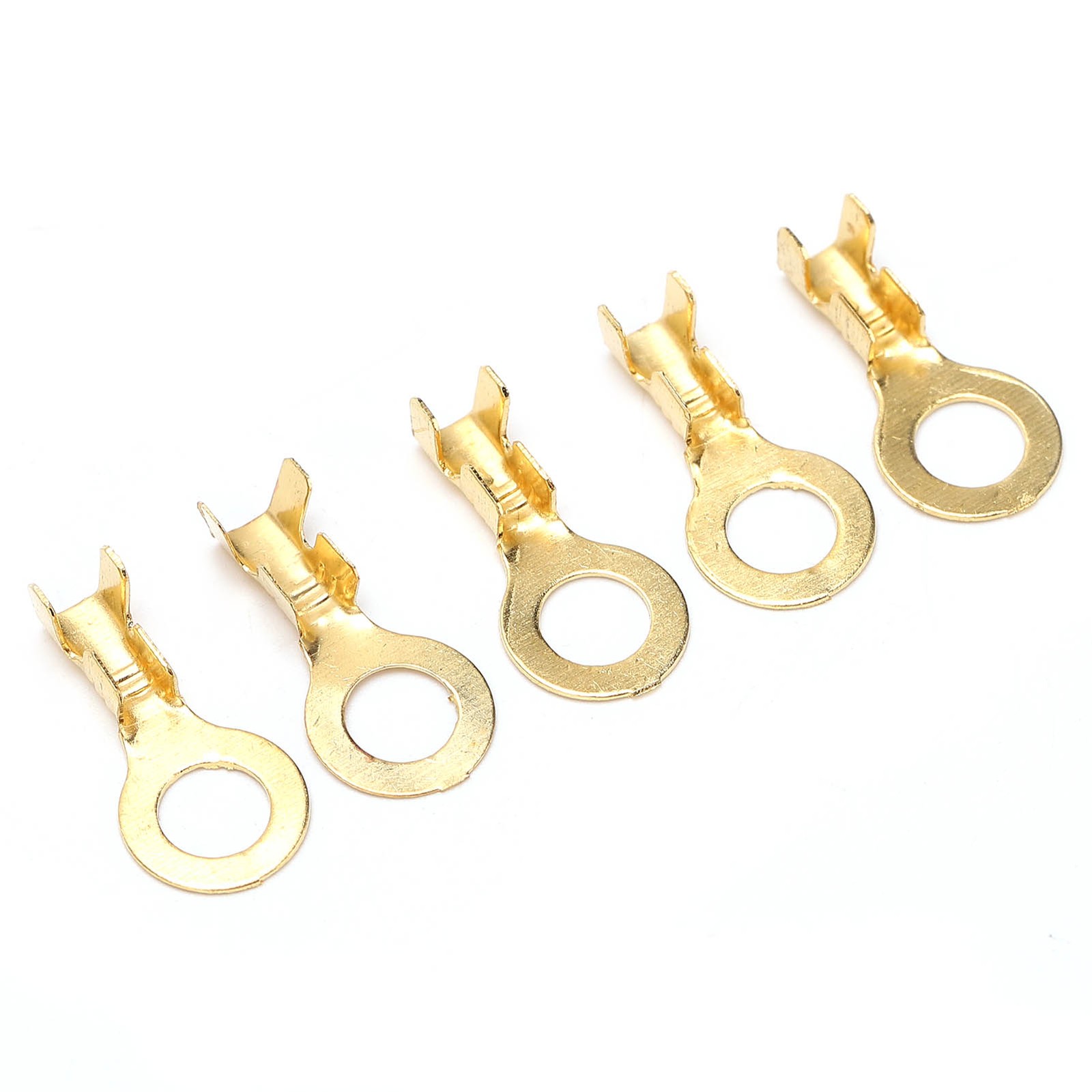 Cold Pressing Ring Terminal Lug Ring Terminal 100Pcs Rimping Connectors For☜