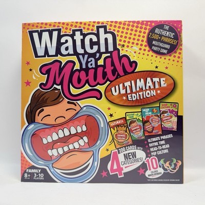 Watch Ya' Mouth Ultimate Edition Party Board Game with 10 Mouthpieces