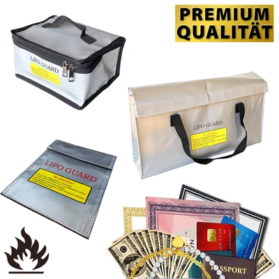🔥 Porte-documents ignifuge Sac de protection incendie LiPo Porte-monnaie... - Photo 1/4
