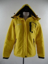 Women's M Moerdeng Yellow Waterproof Ski Snowboard Jacket Removable Hood Winter