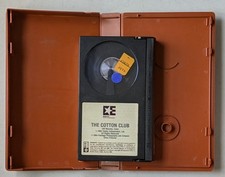 The Cotton Club 1984 Zoetrope Betamax Beta Max Videocassette Video Cassette