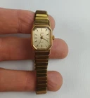 Timex T Cell Analog Ladies Watch, Gold-Tone Vintage T29 1980's New Battery Works