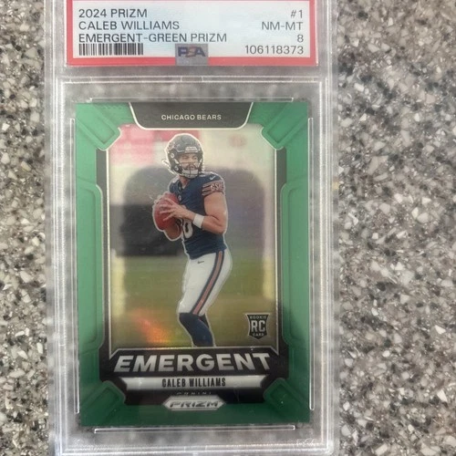 2024 Panini Prizm -  Prizm Green Emergent Caleb Williams (RC) PSA 9 #1