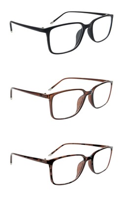 Retro Slim Lesebrille Silberspitze Metallscharniere Herren Damen in 3 Farben DX74