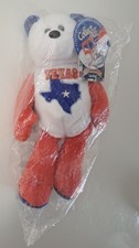 Texas Coin Bear Plush Toy 50 States America Limited Treasures 28th 2004