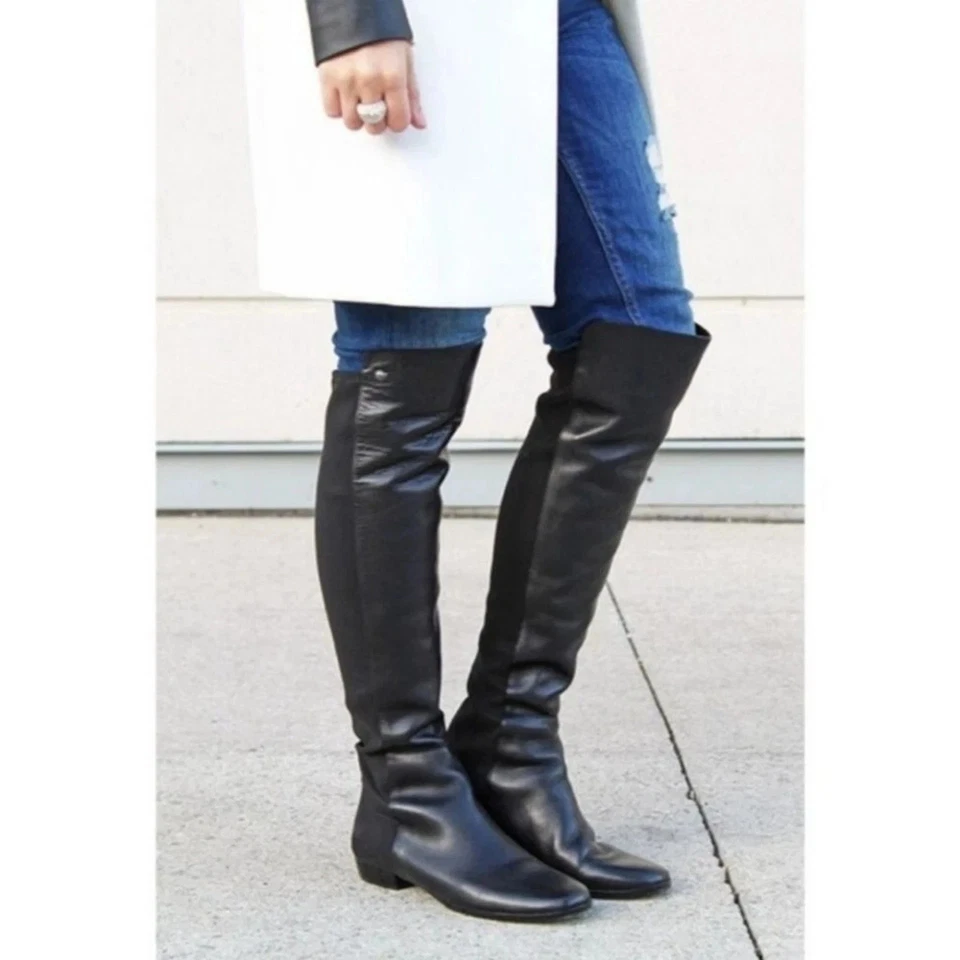 Женские сапоги выше колена Vince Camuto Karita размер 9, черная замша - Изображение 3 из 4