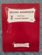 Second Arabesque For Piano Solo Claude Debussy. 1954
