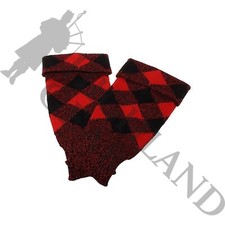 Men's Traditional Scottish Kilt Hose Top Diced Red  Black Highlanders Clothing