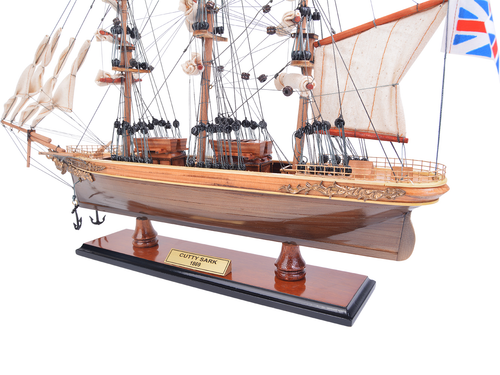 Cutty Sark Small Captain Line Completamente Assemblato | Nave in Legno Vintage Artigianale - Foto 4 di 16
