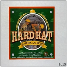 Hard Hat American Beer Label (BL15)