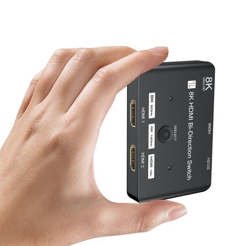 HDMI 2.1 Switch Splitter HDR Bi-directional 8K 60Hz 4K 120Hz 2 in 1 out Splitter - Picture 5 of 9