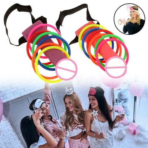 Dick Head Hoopla Game Bride Willy Ring Toss Heads Dick To Be Hen Party Toy Gift - Afbeelding 1 van 14