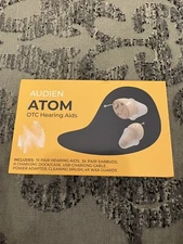 AUDIEN ATOM Rechargeable  Wireless Hearing Aid, Amplifier Brand New