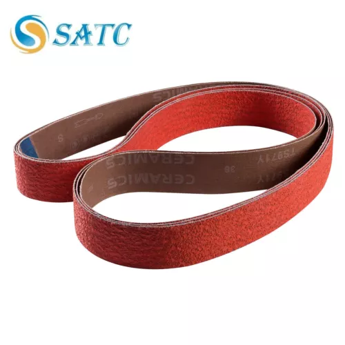 2 X 72 Inch 120 Grit EdgeCore Ceramic Grinding Sanding Belts 6 Pack