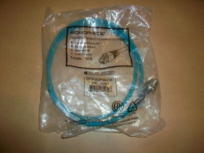 Monoprice Ethernet Patch Cord w/ 4 Pole Circular  11259   NEW IN BAG