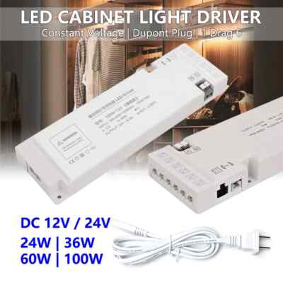 LED Cabinet Driver Power Supply 220V AC / DC 12V 24V 6 DuPont Port 24W-150W