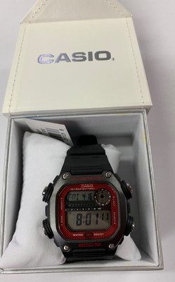 Casio Original New DW-291H-1B 200m Red Bezel +Casio Original Gift Box  4549526251238 | eBay