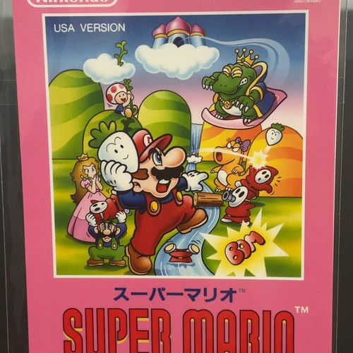 SUPER MARIO USA Super Mario Bros Package Sticker Nintendo Museum Kyoto Limited - Picture 2 of 8