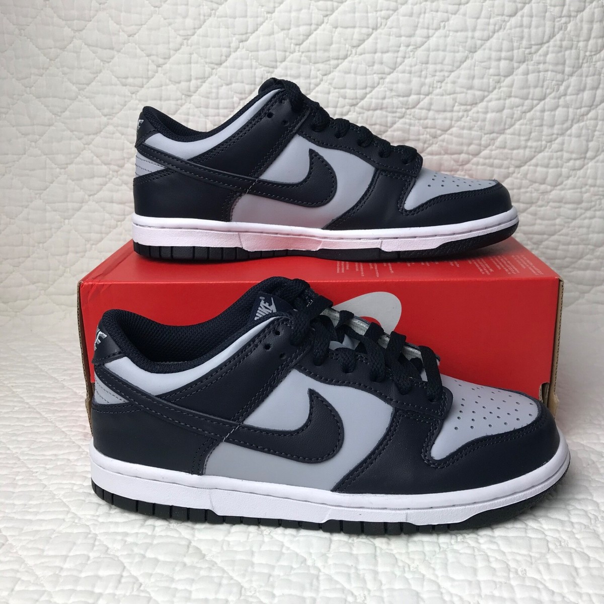 Size 4 (GS) - Nike Dunk Low Georgetown for sale online | eBay