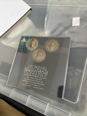 Star Wars The Saga Coin Set Serie 1/3 1 of 3 Limited Release