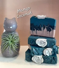 Nye's Homemade Mango Coconut with Charcoal Gentle Bar Soap