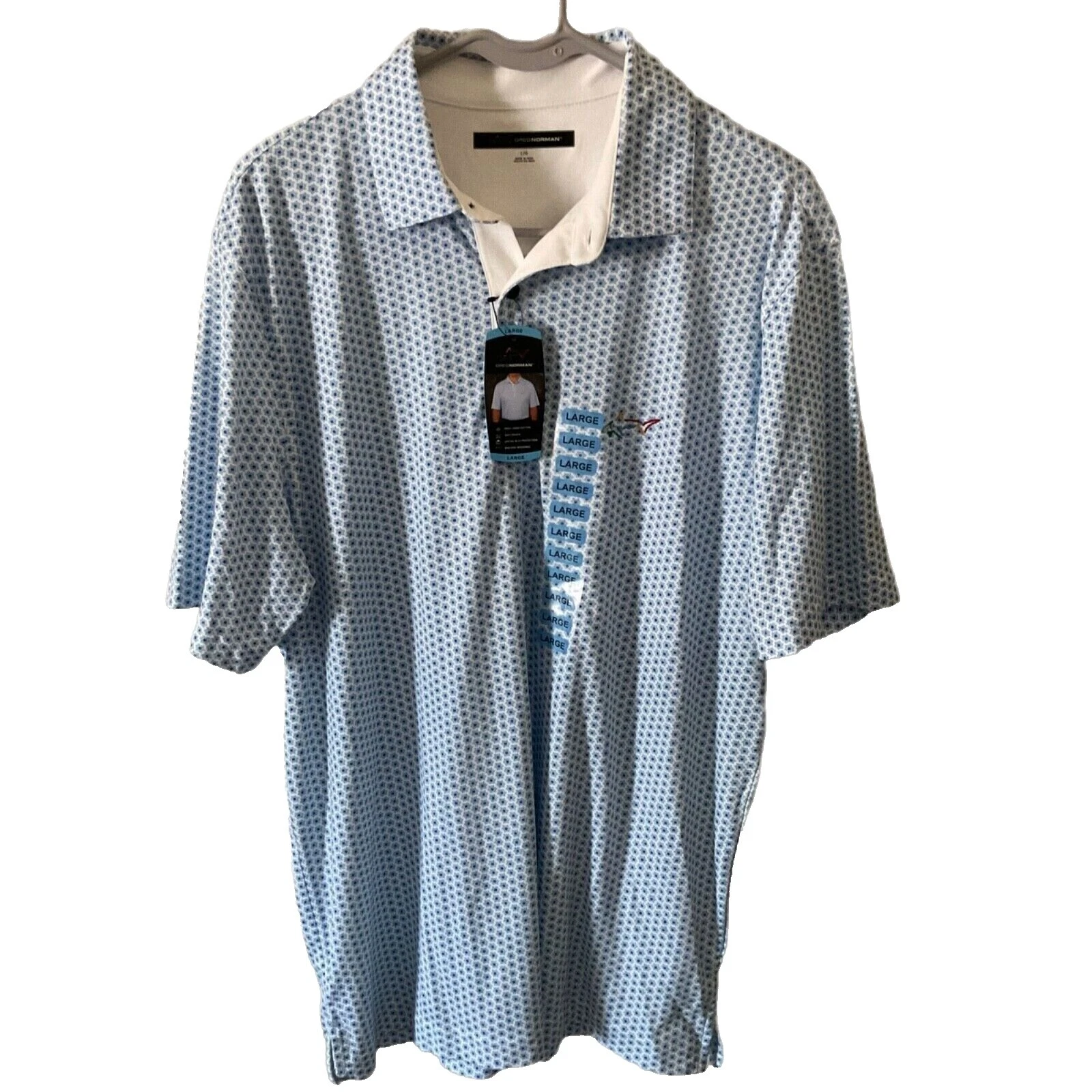Camisas blancas para hombre Greg Norman