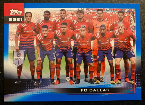 2021 Topps MLS Blue Border FC DALLAS TEAM CARD #149 /99 - 第 1/2 張圖片
