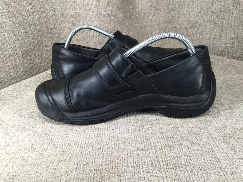 Zapatos sin cordones Keen Kaci para mujer 9,5 EE. UU. 40 UE mocasín de cuero de grano completo negro Foto 4 de 4