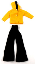 Barbie Vtg Clone Maddie Mod Shillman Type Black Pants Yellow Jacket w/ navy trim