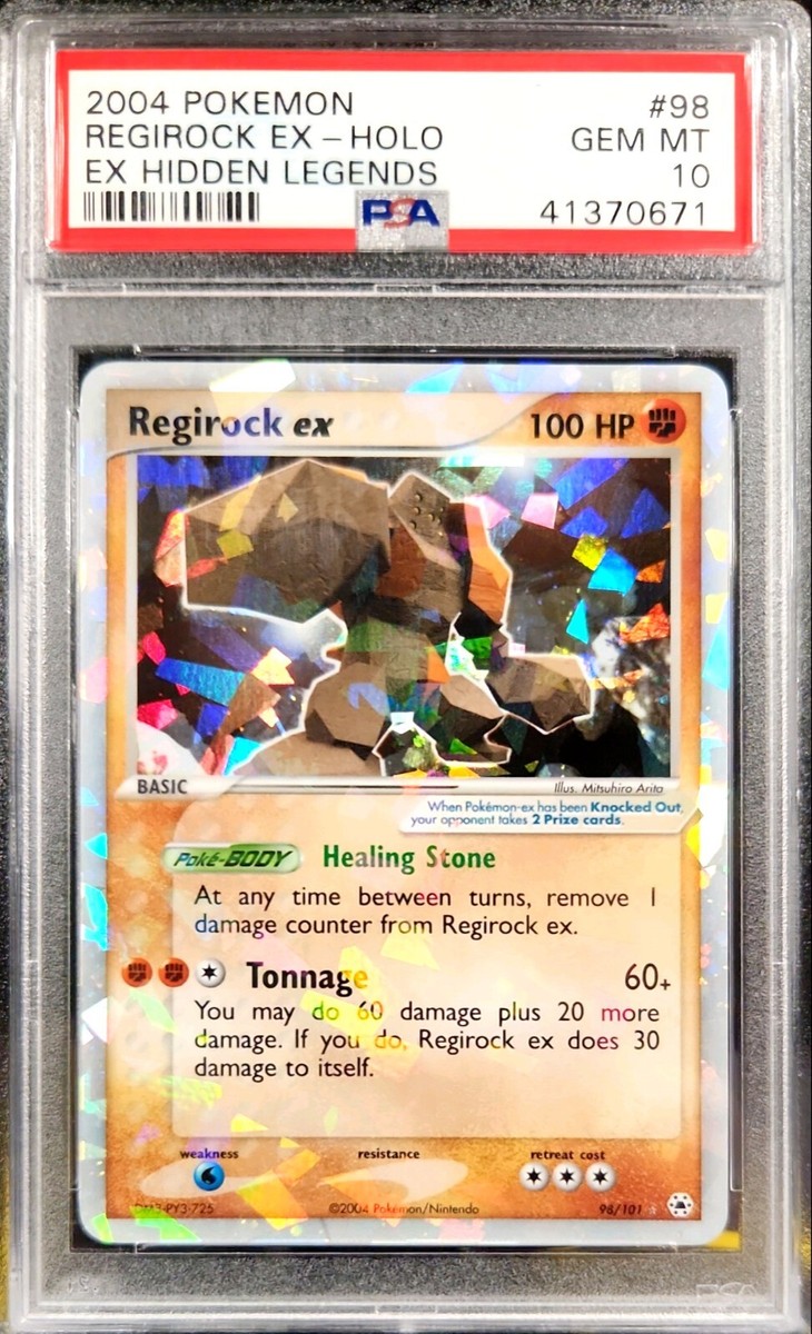 2004 Pokemon EX Hidden Legends Regirock EX - Holo PSA 10 | eBay 2004 Pokemon EX Hidden Legends Regirock EX - Holo PSA 10 | eBay