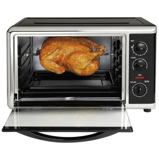 Hamilton Beach Toaster Oven 1500w 12 Slice Temperature Controls