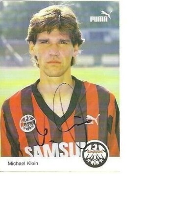 Michael Klein - Eintracht Frankfurt - Autogrammkarte - Bitte unten genau lesen!