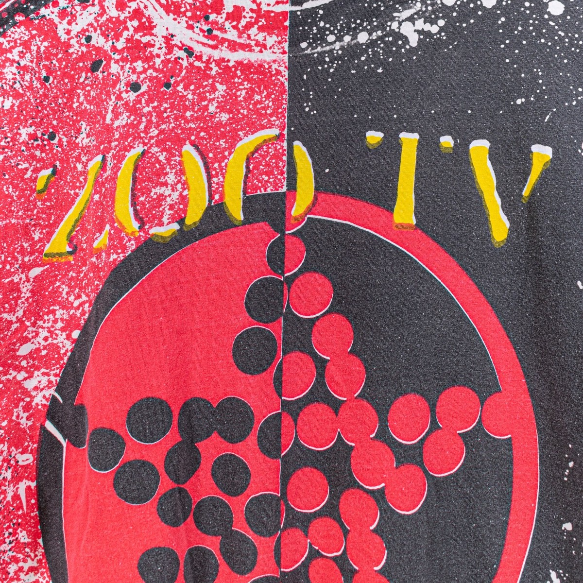 1992 U2 Achtung Baby Zoo TV Tour All Over Print T-Shirt XXL VTG 