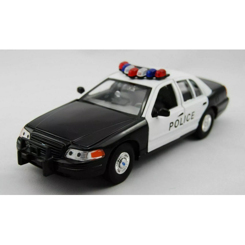 Modèle Réduit Chevrolet Tahoe Police 2008 échelle 1:24 - Marque Welly, Die-cast, Genre Forces De L'ordre - Neuf