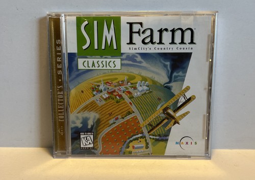 SIM Farm Classics, Sim City's Country Cousin CD Rom Collectors series 1996 PC NM - Afbeelding 1 van 4