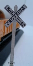 SW Replicas HO Scale Kit 230-3100:  RAILROAD CROSSBUCK SIGNS - Set of 6 - NEW