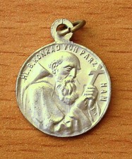 Altes Amulett - Pilgermedaille- Bruder Konrad- U.L. Frau von Alt&ouml;tting- (AL84.4)