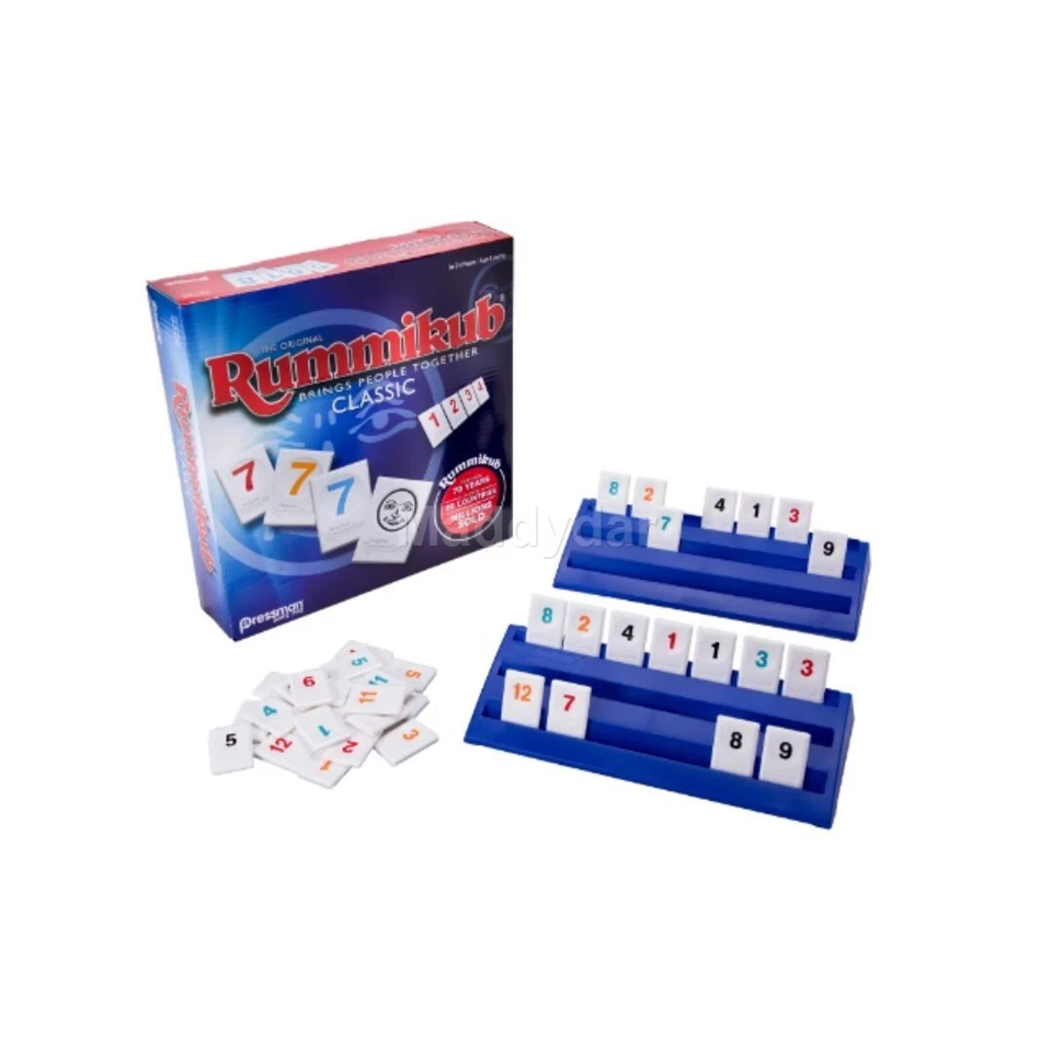 Rummikub by Pressman - Classic Edition - The Original Rummy Tile Game, Blue - Image 2 of 4