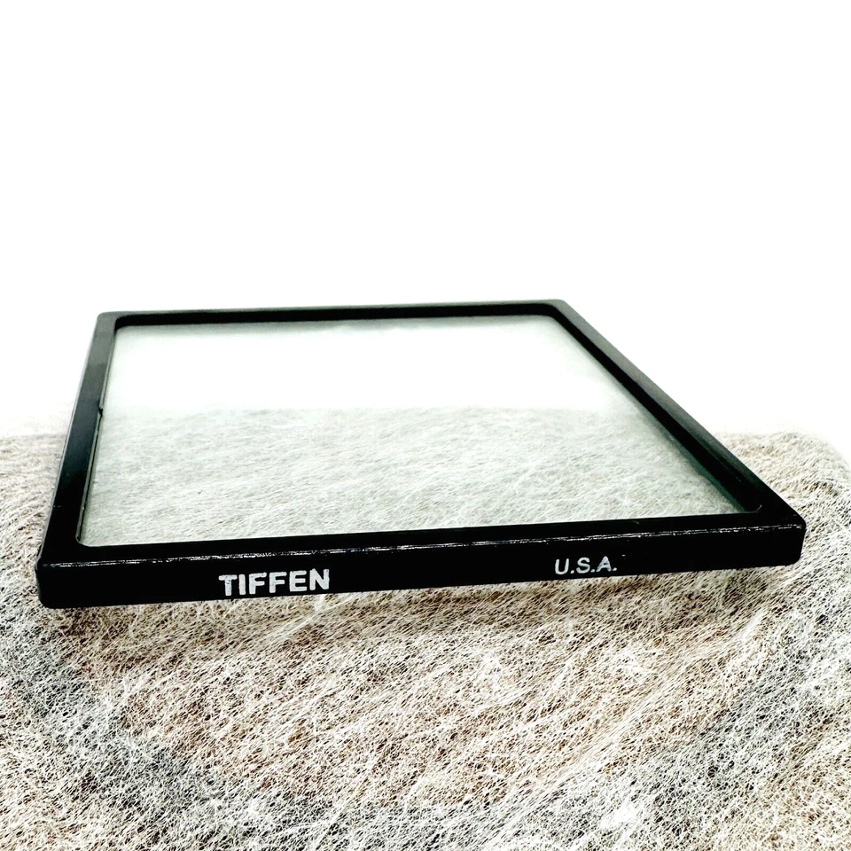 MINT NOS TIFFEN 3x3 75mm Clear Drop in Filter w/Pouch, Insert & Box - Image 4 of 4