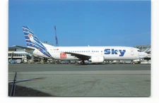 Postcard Airline SKY Hava Yollari Boeing 737-800 TC-SKB WCC-847 AUC1.