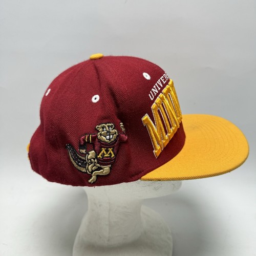 Minnesota Golden Gophers Hat Cap Snap Back Maroon Gold Goldy Zephyr - Picture 5 of 20