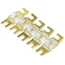 5 Pack MANL Fuse 80A Mini ANL 80amp Fuse Gold Plated