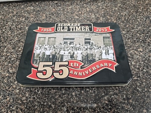 Set 3 Schrade Old Timer 55th Anniversary 2013 Knives Collector Tin 1080T 120T 80 - Picture 3 of 13