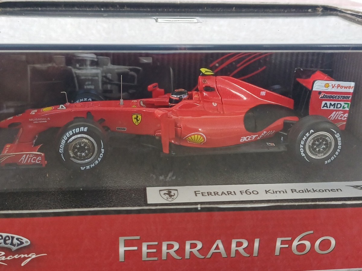 Ferrari F60 Kimi Räikkönen 1:43 2009 Hot wheels Racing Ferrari F60 1:43 Kimi Raikkonen F1