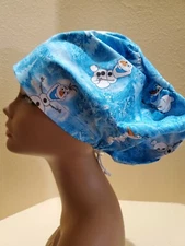 Olaf Women's  Euro/Chef Surgical Scrub Hat/Cap Handmade