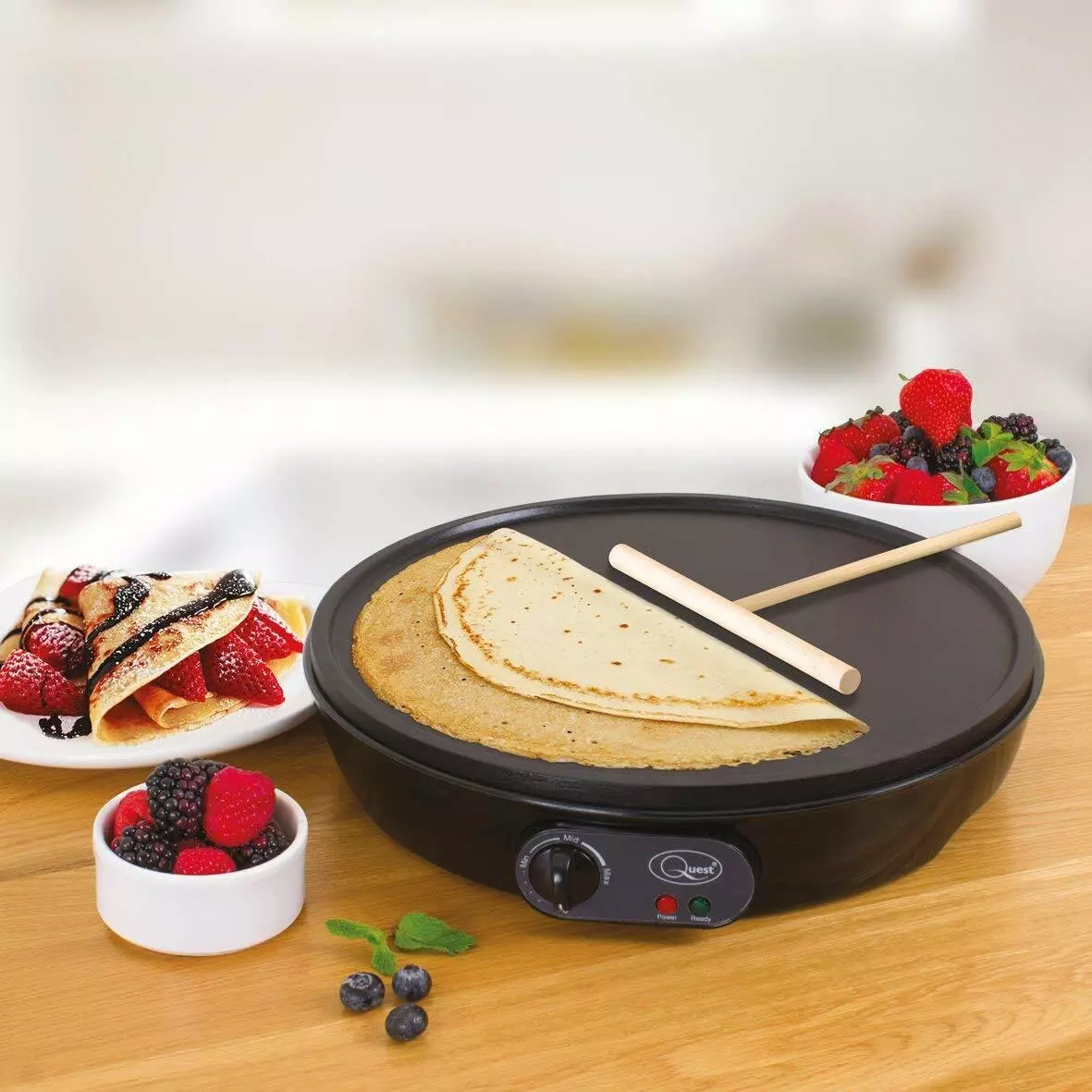 1000W Electric Pancake Omelettes Flatbread Crepe Maker 12 Hot