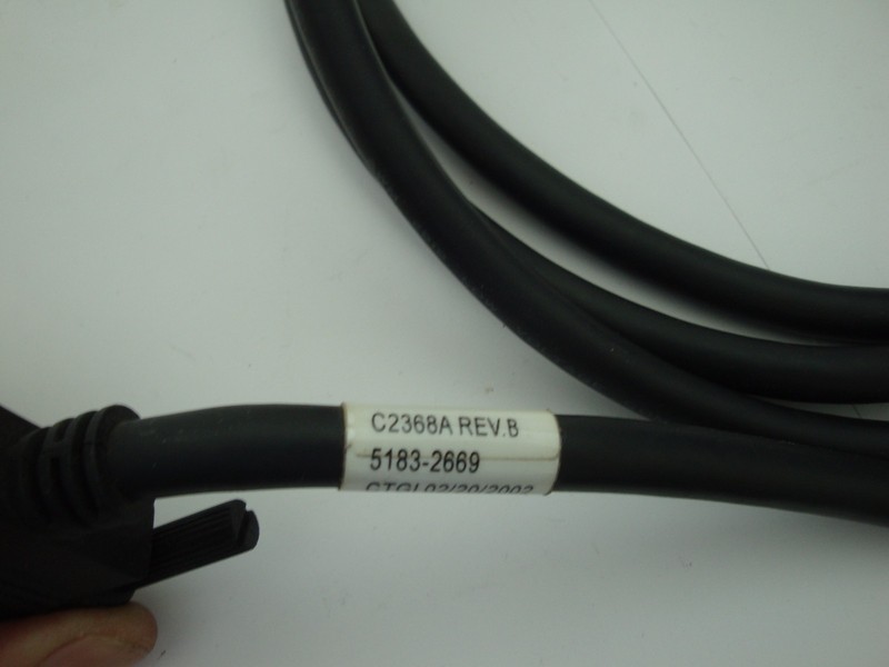 SCSI Cable 8 Foot 2.5M meter 50 Pin  to VHDCI Black 5183-2669  C2368A