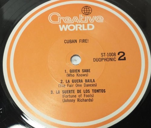1956 STAN KENTON:CUBAN FIRE LP Creative World#ST1008 Duophonic EXC-NM Shrink - Picture 7 of 10