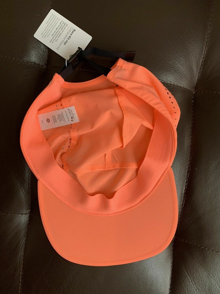 Lululemon Race Kit Hat Cap Sunset Neon Orange Reflective  display picture 2
