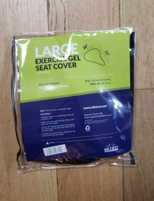 Housse De Selle Bikeroo Gel & Lycra - 10x11 Pouces - Noire - NEUF